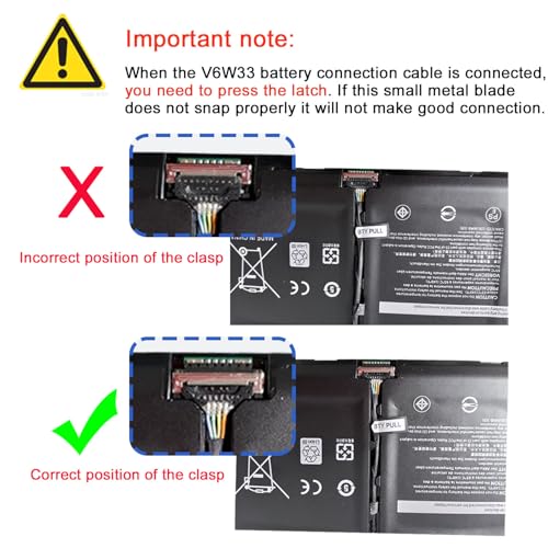 JOTACT V6W33 54Wh Laptop Battery Compatible with Dell Inspiron 5310 5415 3510 3511 3515 5410 5418 5510 5515 5518 Latitude 3320 3420 3520 Vostro 3510 3511 3515 5510 5410 Series Laptop TN70C G91J0 15V - size: 11.18*3.22*0.22inch V6W33