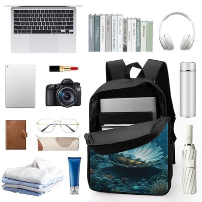 17-Inch Laptop Backpack Water-Resistant The Dragon King Daypack with Shoulder Strap Lightweight Casual Rucksack for Travel Commuter Hiking Outdoor Activities 20l Black