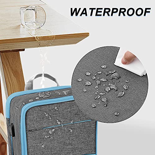 Slim & Expandable Laptop Backpack Water Resistant Backpack Travel Backpack Compatible with MacBook Air/Pro/Neo 13-14 inch, XPS 13/14, Surface 13.5" and Most 13-14 Notebooks，G01BL01 - color: G01bl01, size: 13"-14"