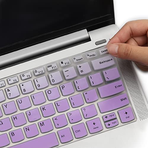 Keyboard Cover for 14" Lenovo Ideapad Silm 7 7i 14, Ideapad Silm 7 7i Pro 14", Lenovo Flex 5 14", Ideapad 5 14", IdeaPad Flex 5 5i 14, ThinkBook 14 14s G2 G3 Keyboard Cover - color: GPurlple