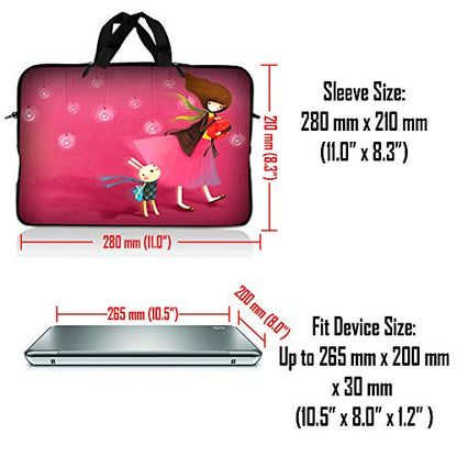 LSS 10 10.2 inch Laptop Sleeve Bag Compatible with Acer, Asus, Dell, HP, Sony, MacBook and More | Carrying Case Pouch w/Handle,Girl Birthday Party - color: Girl Birthday Party, size: 8 in -10.2 in