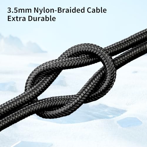 H HIFIHEAR KBEAR KA01 Headphone Splitter for Computer,5Pack | 3.5mm Female to 2 Dual 3.5mm Male,Braided Audio Adapter Cable,Microphone Stereo Jack Earphones Port,for Gaming Headset - size: 3.5MM-5Pack