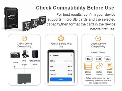 5-Pack 4GB Micro SD Cards with Adapter, Class 6 Mini Flash Memory Cards, Reliable Storage for Garmin GPS, Kindle Fire E-Reader, MP3 Player, Voice Recorder, Retro DS Game Console - size: 4G-5Pack