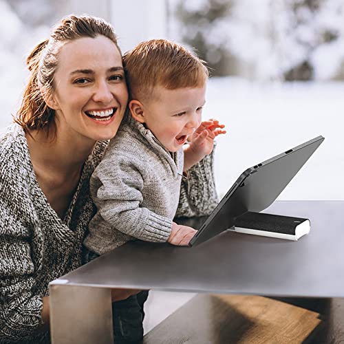 CLICK CLEAN Screen Cleaner with Pull-Out Stand & Microfiber, Black | Fine Mist Spray, Streak-Free, Anti-Static, Removes Fingerprints & Smudges, Gentle Formula, For Phones, Laptop and Tablet - color: Black