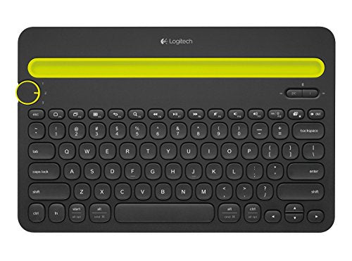 Logitech K480 Wireless Multi-Device Keyboard for Windows, macOS, iPadOS, Android or Chrome OS, Bluetooth, Compact, Compatible with PC, Mac, Laptop, Smartphone, Tablet - Black