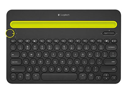Logitech K480 Wireless Multi-Device Keyboard for Windows, macOS, iPadOS, Android or Chrome OS, Bluetooth, Compact, Compatible with PC, Mac, Laptop, Smartphone, Tablet - Black