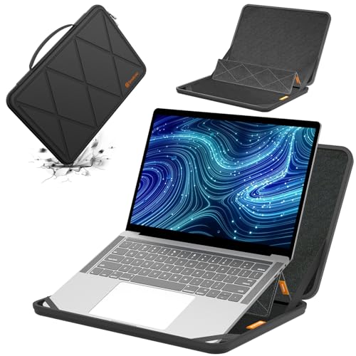 Smatree MS50T Hard EVA Protective Sleeve Case with Stand Compatible for 14 inch DELL Latitude 7455 Copilot+PC/7450/7400/7410/7420/7440 or 2-in-1 Laptop Notebook (Not Fit with Inspiron 14 Plus 7440!) | Compatible for 14 inch DELL Latitude 7455/7450/7400/74