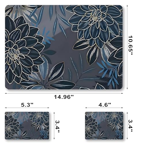 Laptop Decal Sticker Skin Cover 12" 13.1" 13.3" 14" 15" 15.4" 15.6" Netbook | Laptop Vinyl Art Skin Sticker Cover Notebook PC Protector ( 2 Wrist Pad Included), Removable Reusable, Dahlia Flowers - color: Dahlia Flowers