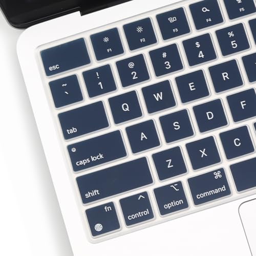 2 Pack Keyboard Cover for 2026 MacBook Neo 13" (Touch ID) & MacBook Pro 14"/16" M5-M1 Pro/Max, M5-M2 & MacBook Air 13"/15" M5-M1, Keyboard Protective Skin US Layout-PeonyBlue - color: PeonyBlue+TPU