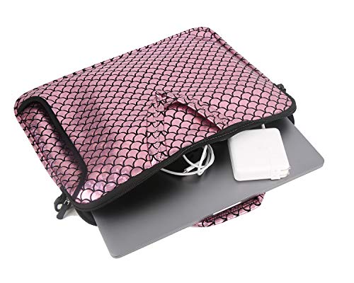 17.3-Inch Laptop Shoulder Carrying Bag Case Sleeve For 17" 17.3 inch HP DELL (Pink) - color: Pink