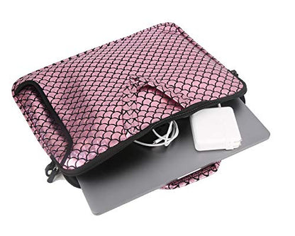 17.3-Inch Laptop Shoulder Carrying Bag Case Sleeve For 17" 17.3 inch HP DELL (Pink) - color: Pink
