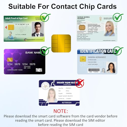 7 in 2 SIM Card Adapter, USB-C/USB-A Military CAC Smart Card Reader, SD/TF/SIM/PIV/M2/IC/ID/MS Pro Duo Memory Card Reader for iPhone 17 16 15/iPad/Windows/Mac/Linux