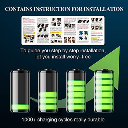 ASDAWN 4000mAh Battery for iPhone 6 (Not for 6s/ 6 Plus/ 6s Plus), Upgraded Higher Capacity iPhone 6 Battery Replacement for A1549 A1586 A1589 A1522 A1524 A1593 with Professional Tools - size: 6, 4000mAh, style: 6