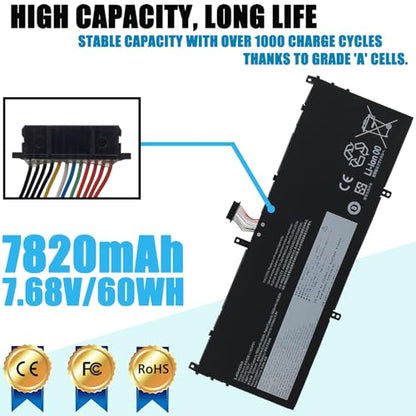 L19C4PD1 Laptop Battery Compatible with Lenovo ideapad Yoga 6-13ARE05 6-13ALC6 Yoga C640-13IML LTE Series L19D4PD1 SB10W67395 5B10W67385 5B10U65274 SB10W67360 5B10W67329 5B10U65275 60Wh - style: L19C4PD1