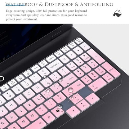 Keyboard Cover for Lenovo Legion Pro 5 5i 7 7i Gen 10 16", Lenovo Legion 5 5i 7i Gen 10 / Legion 9 9i Gen 10 18" Keyboard Skin Protector [Not fit for Legion Pro 5 5i 7 7i Gen 8/9 15.6"]- Gradual Pink - color: Gradual Pink