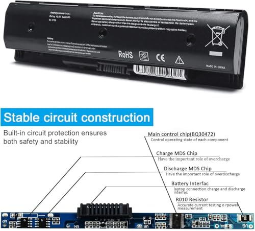 LQM HP P106 P109 710417-001 Laptop Battery | For HP Pl06 P106 710416-001, Envy Pavilion TouchSmart 14 15 17, Pavilion 17 17-e016dx 17-e037cl - color: P106