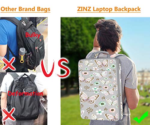ZINZ Slim & Expandable Laptop Backpack 15 15.6 16 Inch Case, Water Resistant Travel Backpack Compatible with MacBook Pro/Neo 16" 15", Dell XPS 15 16 and Most 15" 15.6" 16" Notebooks，P01A01 - color: P01a01, size: 15"-16"