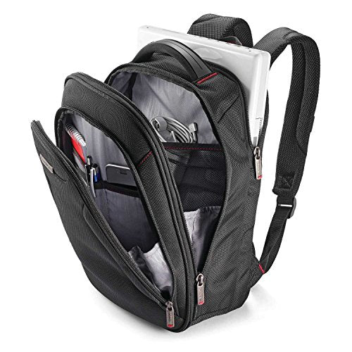Samsonite Xenon 3.0 Slim Laptop Backpack, 1680D Ballistic Polyester, Fits 15.6” Laptop, TSA Compatible, Air Mesh Back Padding, Tablet Pocket, Smart Sleeve, Quick Stash Pocket, Durable & Lightweight