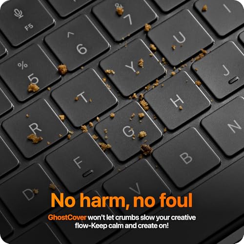 GhostCover Original Premium Ultra Thin Keyboard Cover Protector, Compatible with 2026 MacBook Neo 13" A3404 (Touch ID), US ANSI Layout, Clear