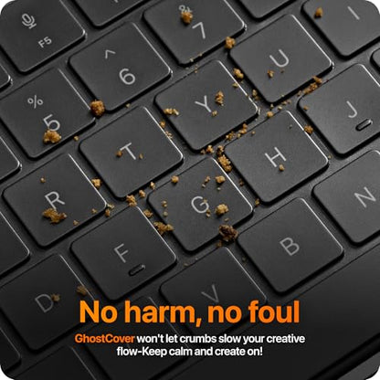GhostCover Original Premium Ultra Thin Keyboard Cover Protector, Compatible with 2026 MacBook Neo 13" A3404 (Touch ID), US ANSI Layout, Clear
