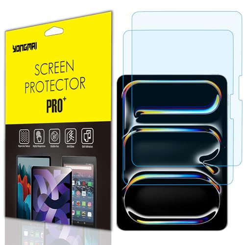 2pcs For iPad Pro 11 " M5/M4 2025/2024 Blue Light Blocking Screen Protector | For iPad Pro (6th/5th generation) anti-blue light, anti-glare, anti-fingerprint, no bubbles, eye protection screen protector - size: iPad Pro 11 inch (2025/2024 6/5th Gen)