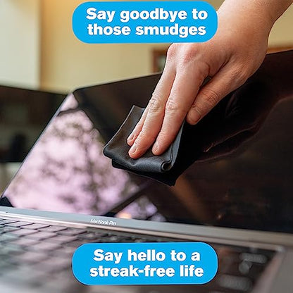 mTech! Electronic Cleaning Kit with Spray Bottle & Cloth [Travel Size] Screen Cleaning Kit for Smartphones, Tablets, TVs, Laptops and All Tech with Plush Microfiber Cloth and Screen Shine Formula