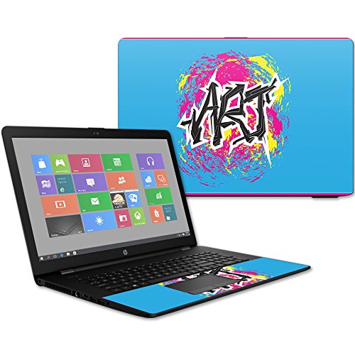 MightySkins Skin Compatible with HP 17t Laptop 17.3" (2017) - Art Graffiti | Protective, Durable, and Unique Vinyl Decal wrap Cover | Easy to Apply, Remove, and Change Styles | Made in The USA - color: Art Graffiti
