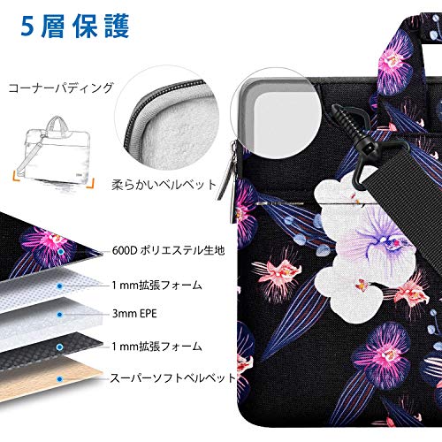 Hseok Laptop Shoulder Bag 13 13.3 14 Inch Case Compatible with MacBook Pro/Neo 14" M5/M4/M3/M2/M1,Mac Air/pro/Neo 13" and Most 13 13.3 14 Notebooks,Spill-Resistant Briefcase,Jellyfish Flower - color: Jellyfish Flower, size: 13-13.5 inch