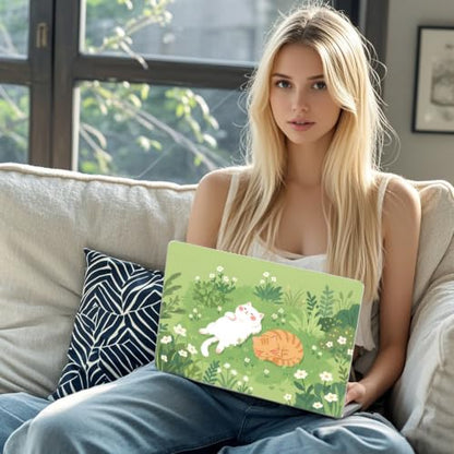 Compatible with MacBook Air 13 inch Case M1 Cute Cat Flower | A2337 A2179 A1932 2021-2018 Release | Kitten Protective Hard Shell Matte Cover for MacBook Air 13.3 inch - color: Cat G, size: MacBook Air 13.3 inch M1 A2337 A2179 A1932