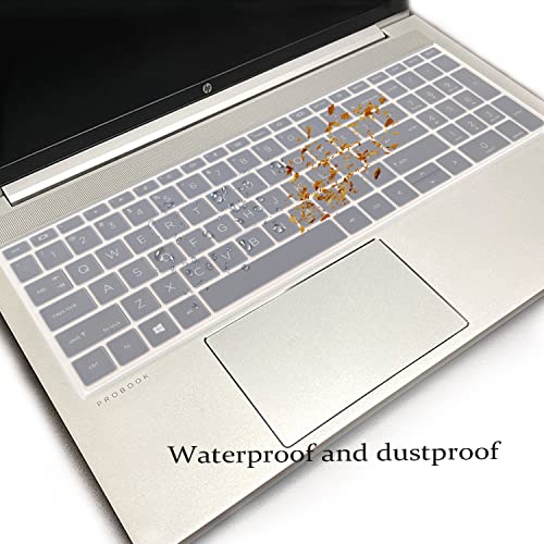 Keyboard Cover for 15.6" HP ProBook 450 G8 G9 G10/ 455 G8 G9 G10/ 650 G8/HP Zbook Power G8 G9, New HP ProBook 15.6'' Keyboard Skin(NOT fit HP ProBook 450/455/650 G6 G7)-Clear - color: Clear