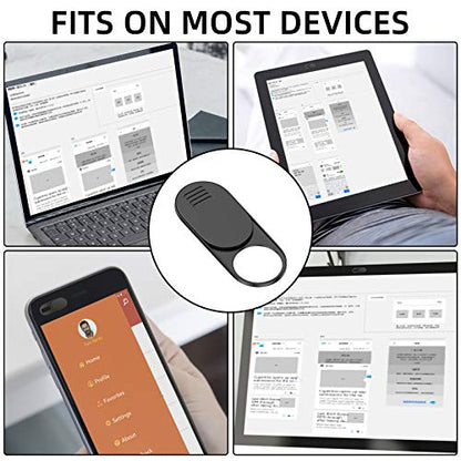 Webcam Cover,Ultra-Thin Camera cover Slide compatible with Laptop,MacBook,Computer,Laptops,PC,Apple Devices,and Tesla Model 3/Y Interior Cabin Camera,0.03in Thick Web Blocker Protect Your Privacy - size: 3 Big