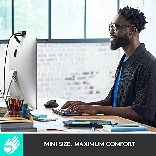 Logitech MX Keys Mini Minimalist Wireless Illuminated Keyboard - Graphite | Minimalist, compact, Bluetooth, USB-C, metal build, compatible with Apple macOS, iOS, Windows, Linux, Android - color: Graphite, style: MX Keys Mini