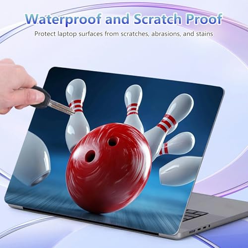 Laptop Skin Sticker Decal Cover,Bowling Ball | DIGTIALL Universal Laptop Skin Sticker, Waterproof Removable Notebook Decal Protector Cover for 12 13 14 15 Inch Laptops - color: Bowling Ball