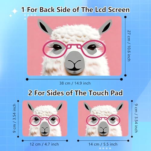 Universal Laptop Skin Sticker Decal for 11.6”12" 13" 13.3" 14" 15" 15.4" 15.6" Reusable Waterproof Scratch-Scratch Resistant Protective Vinyl Laptop Notebook Skin Stickers - Cute Alpaca - color: Cute Alpaca