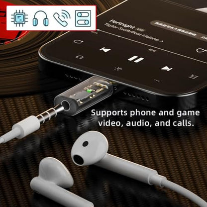 CY 2pcs/lot Audio Adapter Type C USB-C to 3.5mm Audio AUX & MIC Sound Card 16bit 48kHz Adapter Compatible with Laptop Tablet Phone - style: USB-C to DAC 3.5mm 48kHz 2pcs