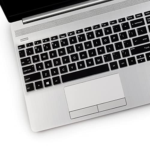 2PCS Keyboard Cover for HP Laptop 15.6 15-dw 15-dy 15-ef 15-da/db 15t-dy200 15t-dw300 15-dy2703dx, 17.3 HP Laptop 17-by 17t-by500 17-by4061nr, HP Envy x360 15m-dr/ds 17-bs 17-bw,Spectre x360 15-EB - color: Black+Clear