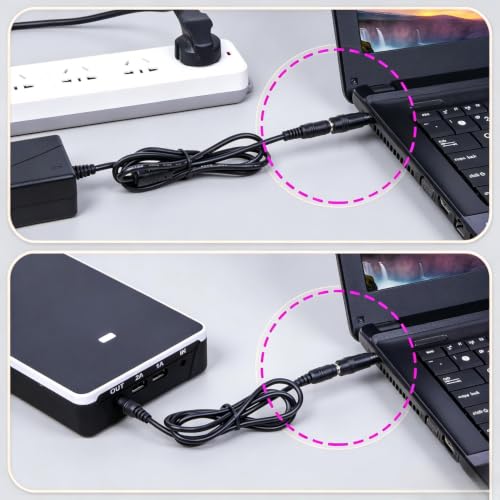 42Pcs Universal Laptop AC DC Power Adapter Kits 5.5 x 2.1mm | Power Supply Plug Jack Tips Connectors, Compatible with Lenovo Thinkpad Toshiba Dell, Most Notebooks