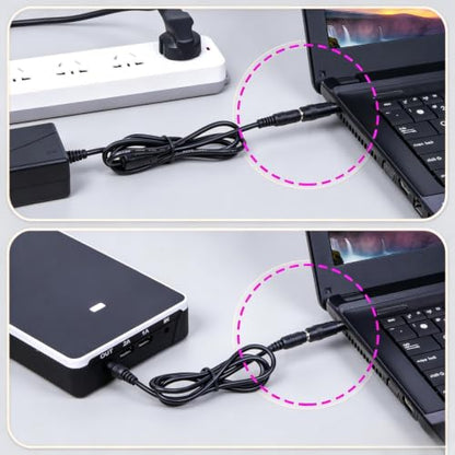 42Pcs Universal Laptop AC DC Power Adapter Kits 5.5 x 2.1mm | Power Supply Plug Jack Tips Connectors, Compatible with Lenovo Thinkpad Toshiba Dell, Most Notebooks