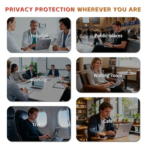 Juvraixo Magnetic Privacy Screen Protector for Macbook Pro 14 Inch | (2021-2024, M1, M2, M3, M4), Matte Removable Private Anti Blue Light Glare for 14.2" Mac Pro Laptop Computer