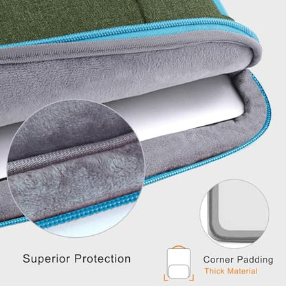 Voova Laptop Sleeve Case 15.6 Inch Compatible with MacBook Air 15 M2/M3/M4, MacBook Pro 15/16, 15-16" Hp Lenovo Dell Acer, 2 in 1 Waterproof Computer Bag with Detachable Accessory Pouch, Army Green - color: Army Green, size: 15-16 Inch (15.7 x 11.8 x 1.2