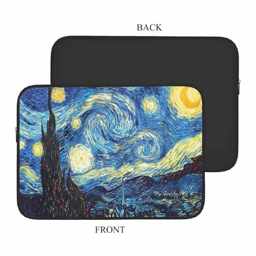 Laptop Sleeve Bag 15.4 15.6 Inch,Starry Night Protective Polyester Computer Cases Laptop Cover Briefcase Bag Tablet Travel Cover - color: LPS-033