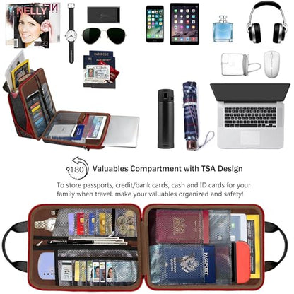 Laptop Shoulder Bag 12.3-13 inch Case Sleeve, Expandable Handbag with Valuables Compartment Compatible with MacBook Air/Pro/Neo 13", iPad 12.9"/13"/11", Shockproof,Black-Wine edge - color: Black-wine Edge