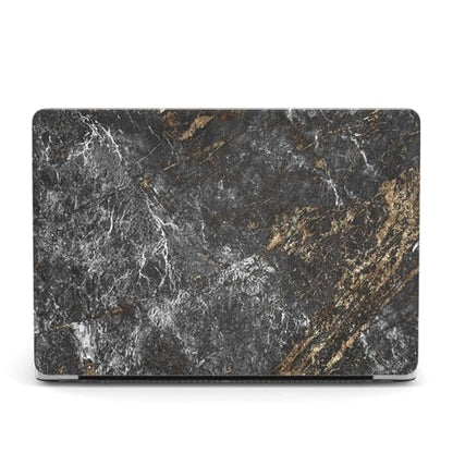 Hard Case Compatible with Old Version MacBook Pro 13 inch Case 2012 2011 2010 2009 2008 Release A1278 with CD-ROM, Laptop Plastic Hard Case Shell & Keyboard Cover, Black Grey Marble - color: Black Grey Marble, size: A1278(Pro 13" w/CD-ROM 2008-2012)