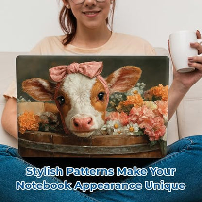 Reusable Universal Laptop Skin Sticker, Cut to Fit for 11.6–15.6 Inch Laptops, Waterproof Protective Film, No-Residue - Blooming Tub Calf - color: Blooming Tub Calf