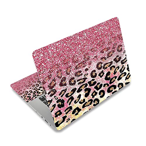 ARTSO 15.6 inch Laptop Notebook Skin Sticker Universal Soft Art Cover Decal Fits 12 13 13.3 14 15 15.4 15.6 inch Laptop Protector,Easy to Apply, Reusable, Pink Leopard Print - color: Pink Leopard Print