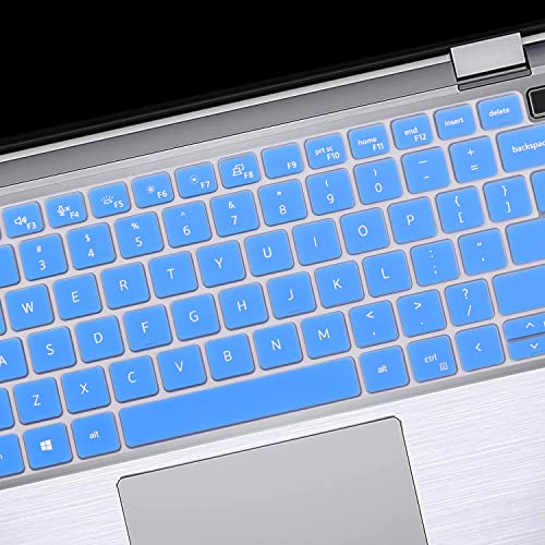 Keyboard Cover Skin for Dell Latitude 14" 7430 7420 7410, Dell Latitude 5430 5431 5420 14", Dell Latitude 7520 15.6" Dell Latitude 9000 9510 9520 9420 9430 Keyboard Protective Cover-Blue - color: Blue