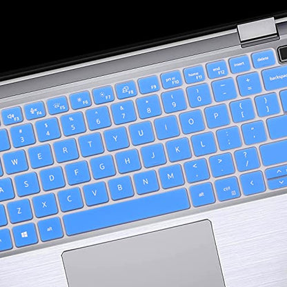 Keyboard Cover Skin for Dell Latitude 14" 7430 7420 7410, Dell Latitude 5430 5431 5420 14", Dell Latitude 7520 15.6" Dell Latitude 9000 9510 9520 9420 9430 Keyboard Protective Cover-Blue - color: Blue