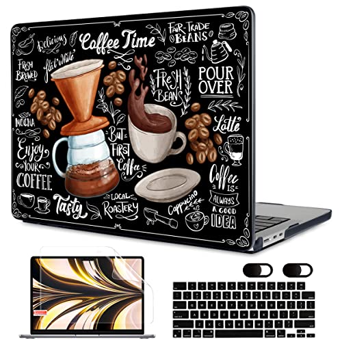 MEEgoodo Case for M5/M4/M3/M2 MacBook Air 13 inch Case 2026 2025 2024 2022, Fit Model A3449/A3240/A3113/A2681, Laptop Hard Shell Compatible with MacBook Air 13.6-inch, Coffee - color: Coffee
