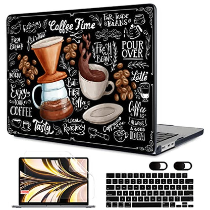 MEEgoodo Case for M5/M4/M3/M2 MacBook Air 13 inch Case 2026 2025 2024 2022, Fit Model A3449/A3240/A3113/A2681, Laptop Hard Shell Compatible with MacBook Air 13.6-inch, Coffee - color: Coffee