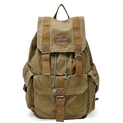 GOOTIUM 21101AMG Specially High Density Thick Canvas Backpack Rucksack, Field Tan, Large - color: Field Tan, size: Large